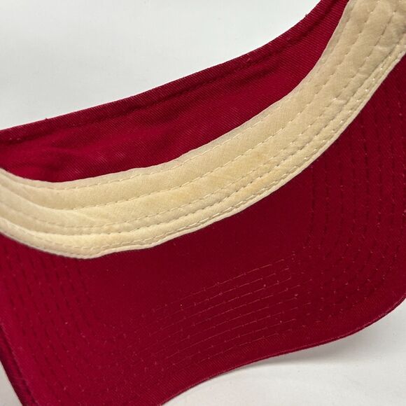 California Angels Visor Hat Cap Anaheim MLB Baseball Trucker Mesh Strapback Red - Picture 5 of 9